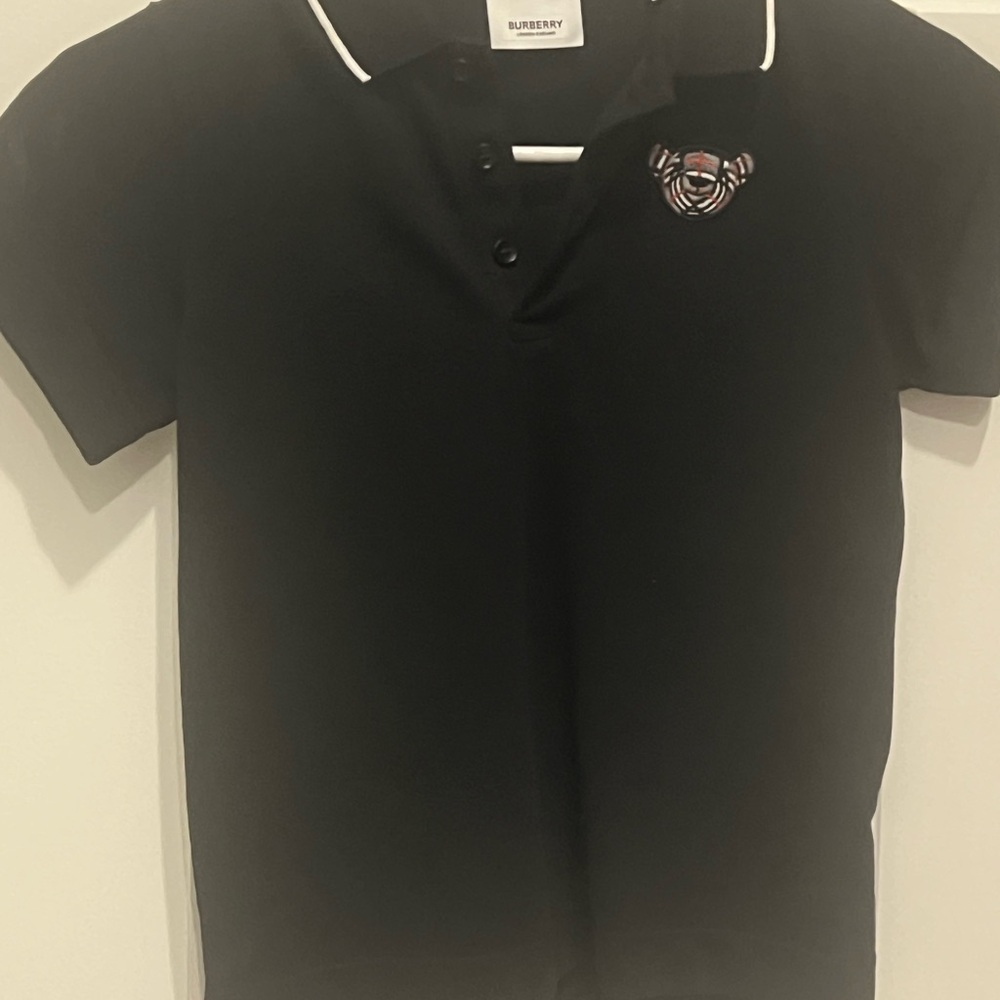 Burberry Black Polo Shirt Casual Short-Sleeve
